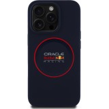 iPhone 14 Pro Case Hülle - Red Bull Racing MagSafe Silikonhülle mit rotem Ring - Marineblau