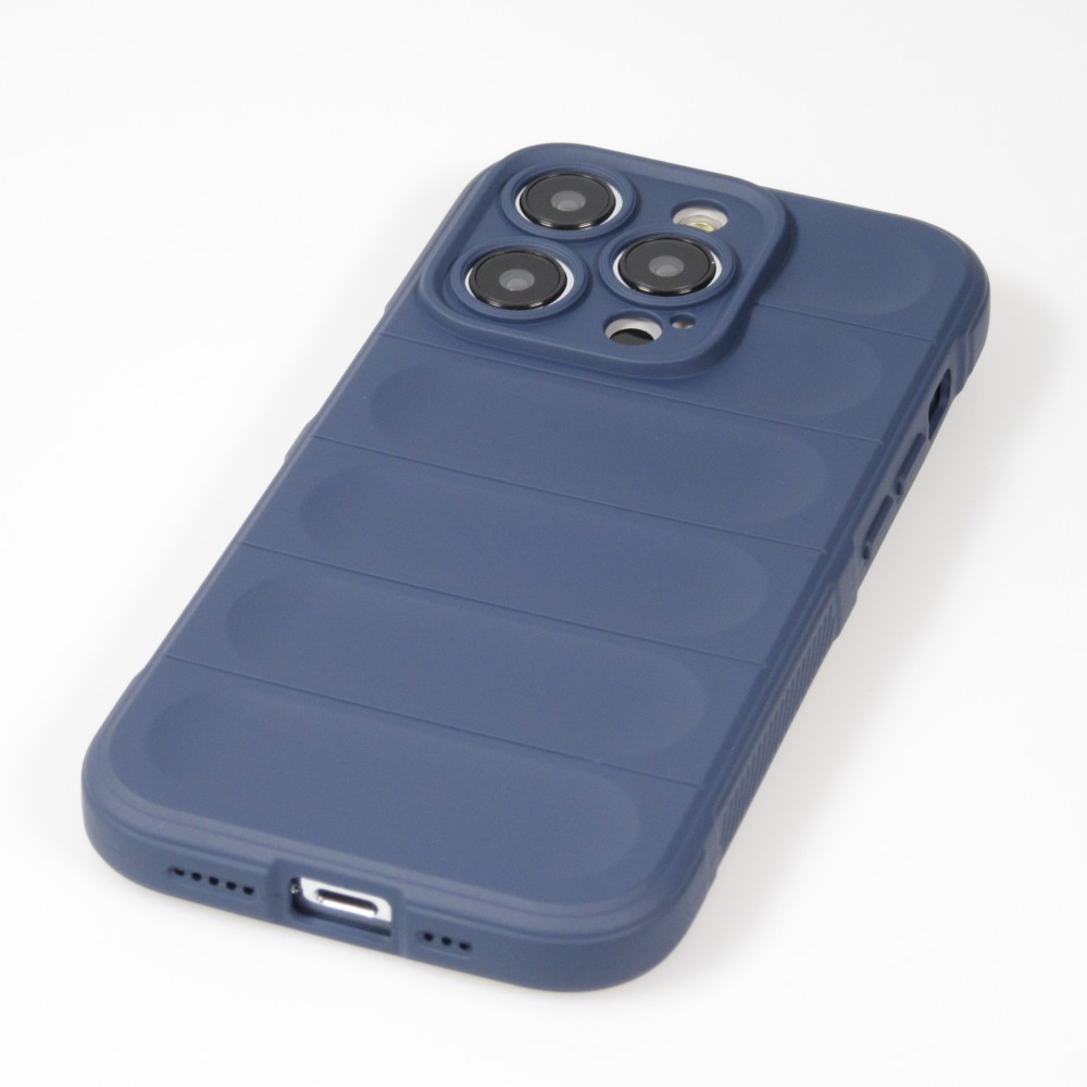 iPhone 14 Pro Max Case Hülle - Robustes Silikon mit Doppelter Schutzschicht - Dunkelblau