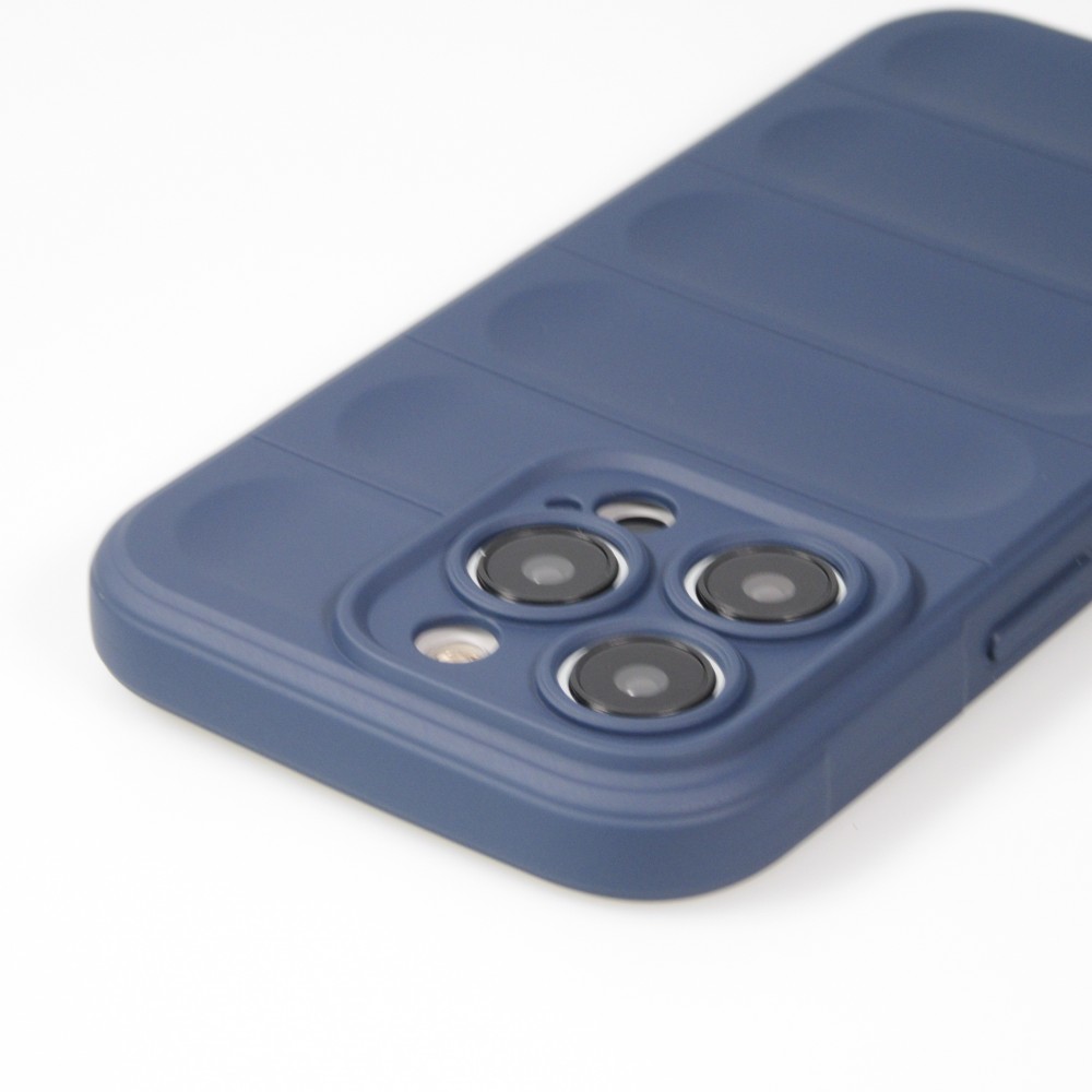 iPhone 14 Pro Max Case Hülle - Robustes Silikon mit Doppelter Schutzschicht - Dunkelblau