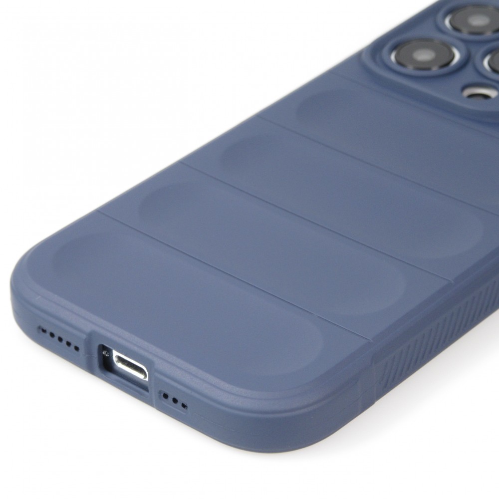 iPhone 14 Pro Max Case Hülle - Robustes Silikon mit Doppelter Schutzschicht - Dunkelblau