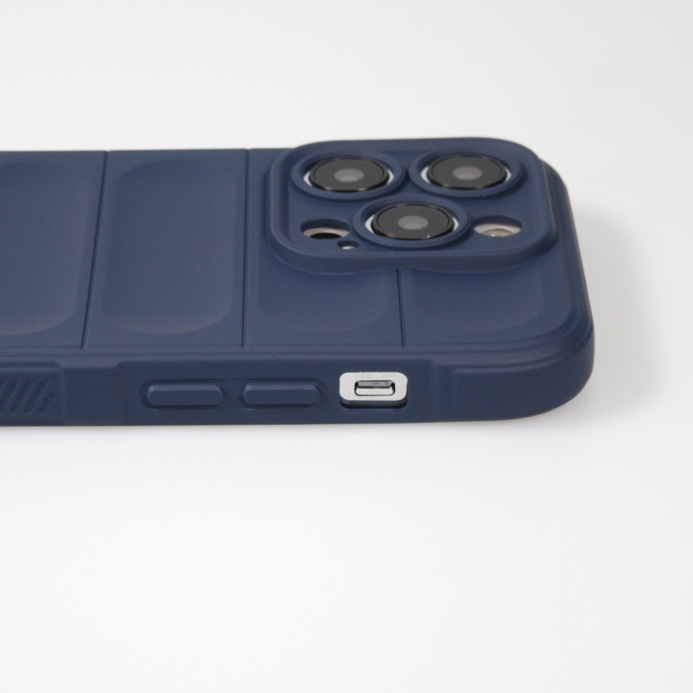 iPhone 14 Pro Max Case Hülle - Robustes Silikon mit Doppelter Schutzschicht - Dunkelblau
