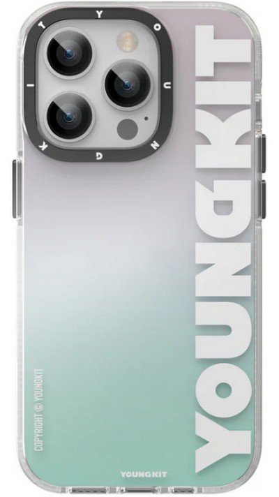 iPhone 14 Pro Case H&uuml;lle - Youngkit Gradient Protective Case mit Magsafe - Hellblau