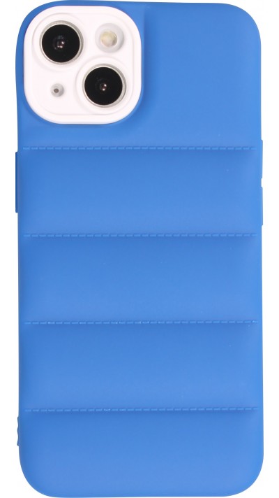 iPhone 14 Case Hülle - 3D Silikon Polster Cover - Blau