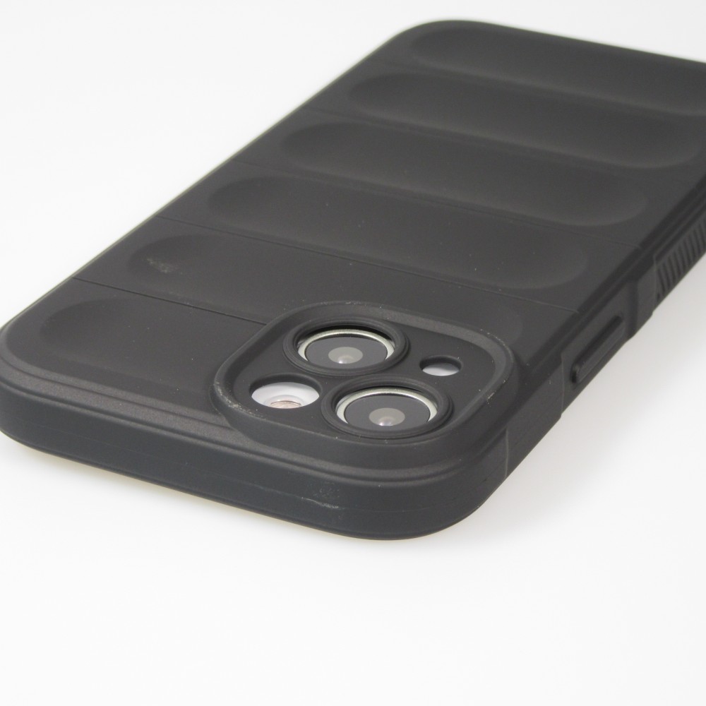 iPhone 14 Case Hülle - Robustes Silikon mit Doppelter Schutzschicht - Schwarz