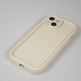 iPhone 14 Case H&uuml;lle - Gel Silikon super flexibel mit 360 Grad D&auml;mpfer - Weiss