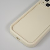 iPhone 14 Case H&uuml;lle - Gel Silikon super flexibel mit 360 Grad D&auml;mpfer - Weiss