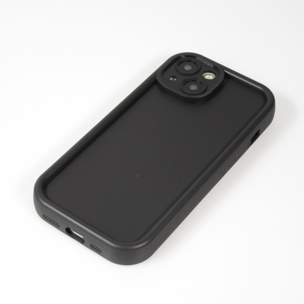 iPhone 14 Case H&uuml;lle - Gel Silikon super flexibel mit 360 Grad D&auml;mpfer - Schwarz