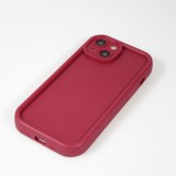 iPhone 14 Case Hülle - Gel Silikon super flexibel mit 360 Grad Dämpfer - Rot