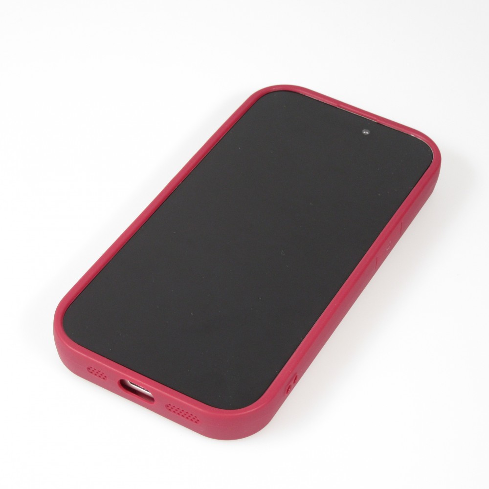 iPhone 14 Case Hülle - Gel Silikon super flexibel mit 360 Grad Dämpfer - Rot