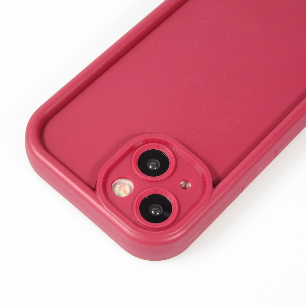 iPhone 14 Case Hülle - Gel Silikon super flexibel mit 360 Grad Dämpfer - Rot