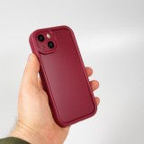 iPhone 14 Case Hülle - Gel Silikon super flexibel mit 360 Grad Dämpfer - Rot