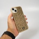 iPhone 15 Plus Case Hülle - Glitzer Diamant The Bling World - Gold