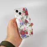 iPhone 15 Case H&uuml;lle - Gel Silikon MagSafe - Spring Vibes Flowers Nr. - 2