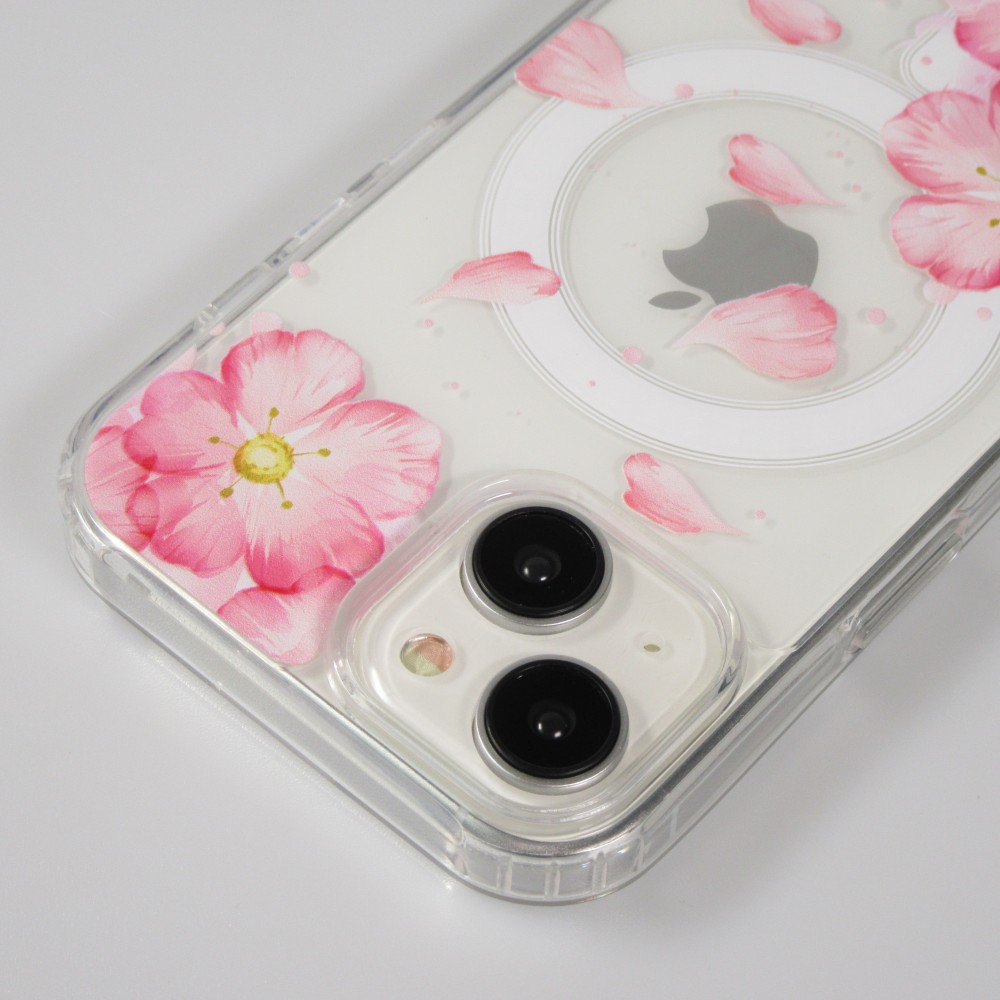 iPhone 15 Case H&uuml;lle - Gel Silikon MagSafe - Spring Vibes Flowers Nr. - 4