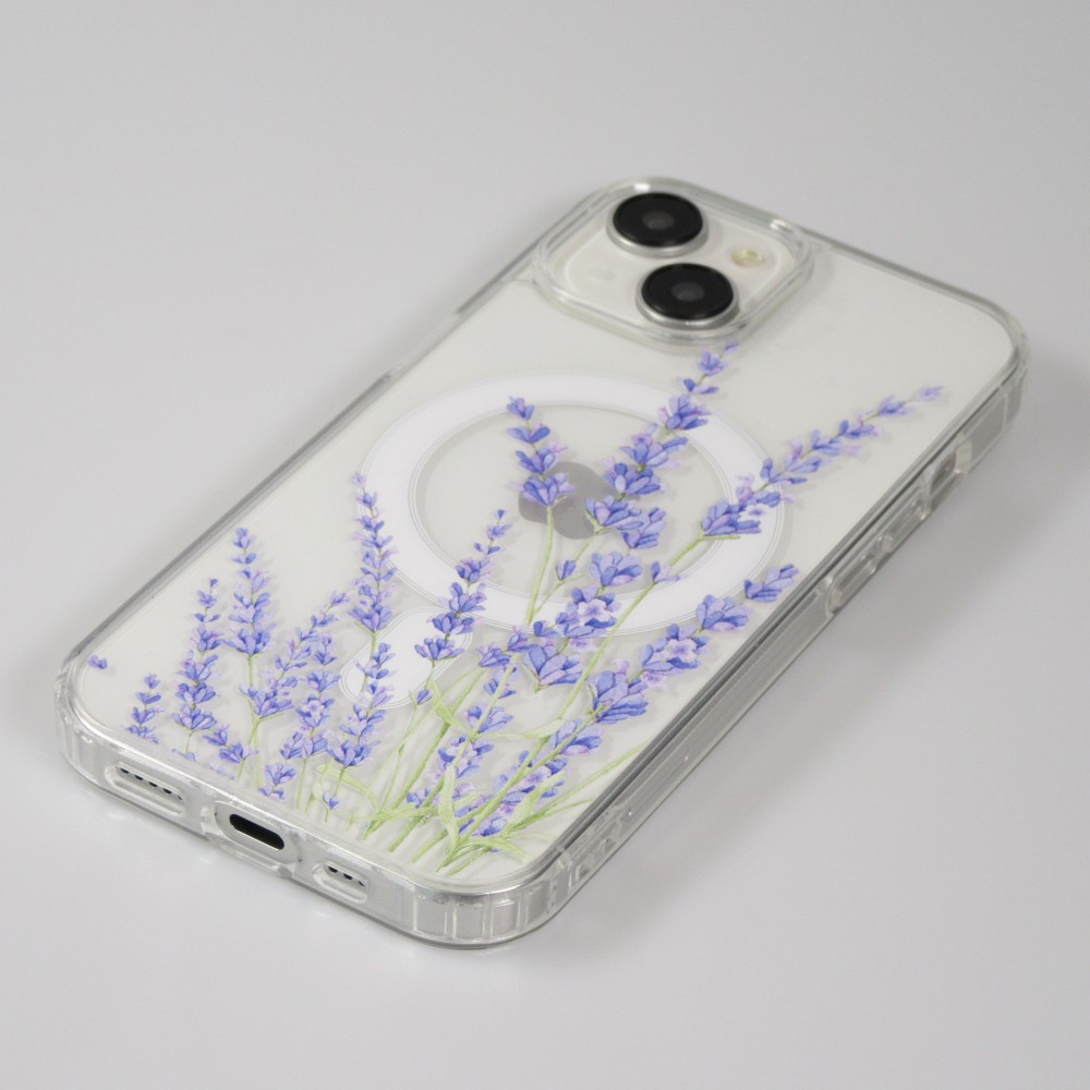 iPhone 15 Case H&uuml;lle - Gel Silikon MagSafe - Spring Vibes Flowers Nr. - 5