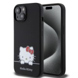 iPhone 15 Case Hülle - Hello Kitty Daydreamer Silikon Soft Touch - Schwarz