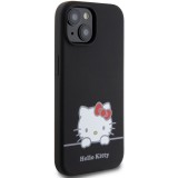 iPhone 15 Case Hülle - Hello Kitty Daydreamer Silikon Soft Touch - Schwarz