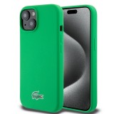 iPhone 15 Case Hülle - Lacoste Silikon Soft Touch Magsafe - Grün
