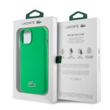 iPhone 15 Case Hülle - Lacoste Silikon Soft Touch Magsafe - Grün