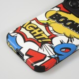 iPhone 15 Pro Case H&uuml;lle - Retro Cartoons Kunstleder