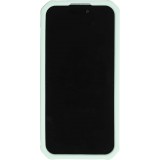 iPhone 15 Pro Case Hülle - Dicke Silikonhülle mit Löcher für Aufsteck-Sticker - Türkis