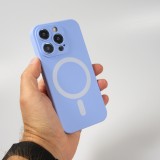 iPhone 15 Pro Case Hülle - Soft-Shell silikon cover mit MagSafe und Kameraschutz - Hellviolett