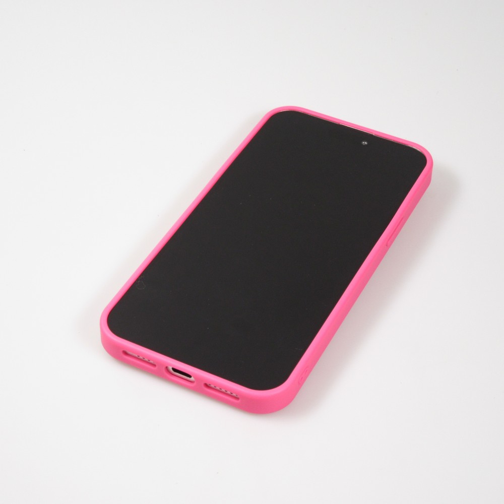 iPhone 15 Pro Max Case Hülle - Glitzer Diamant The Bling World - Dunkelrosa