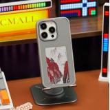 Coque iPhone 15 Pro - E-Ink Display DIY avec technologie NFC pour photo personnalis&eacute;e - Gris