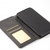 Hülle iPhone 15 Pro - Flip Geometrisch - Schwarz/grau