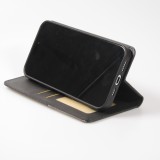 Hülle iPhone 15 Pro - Flip Geometrisch - Schwarz/grau