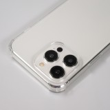 iPhone 15 Pro Max Case Hülle - Gummi transparent bumper mit Seil - Grün / gold