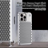 iPhone 15 Pro Max Case Hülle - Aluminium im Mac Pro Look mit Aromatherapie und Wärmeableitung - Space Grey