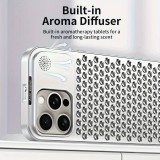 iPhone 15 Pro Max Case Hülle - Aluminium im Mac Pro Look mit Aromatherapie und Wärmeableitung - Space Grey