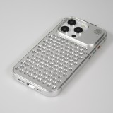 iPhone 15 Pro Max Case Hülle - Aluminium im Mac Pro Look mit Aromatherapie und Wärmeableitung - Space Grey