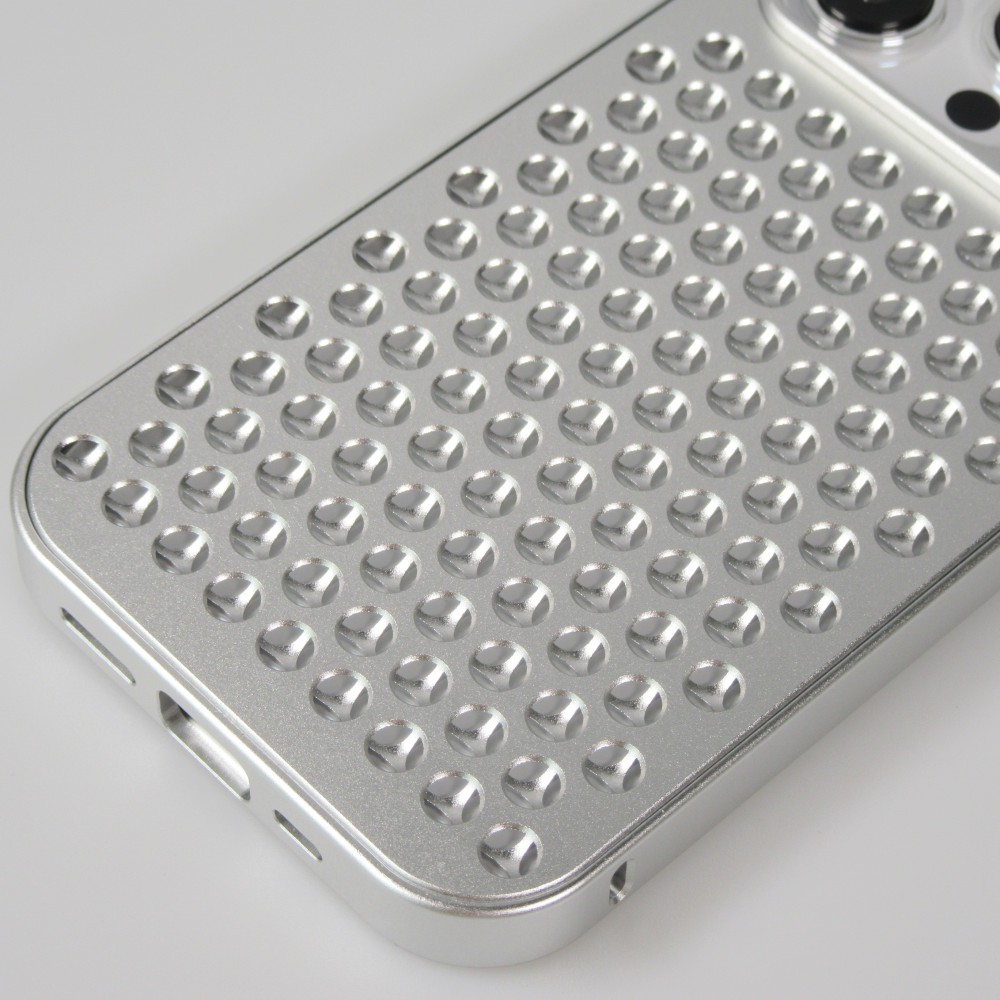 iPhone 15 Pro Max Case Hülle - Aluminium im Mac Pro Look mit Aromatherapie und Wärmeableitung - Space Grey