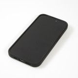 iPhone 15 Pro Max Case Hülle - Audi Silikon Soft Touch mit metall Logo - Schwarz