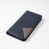 Coque iPhone 15 Pro Max - Flip Géometrique - Bleu