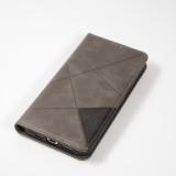 Hülle iPhone 13 - Flip Geometrisch - Grau