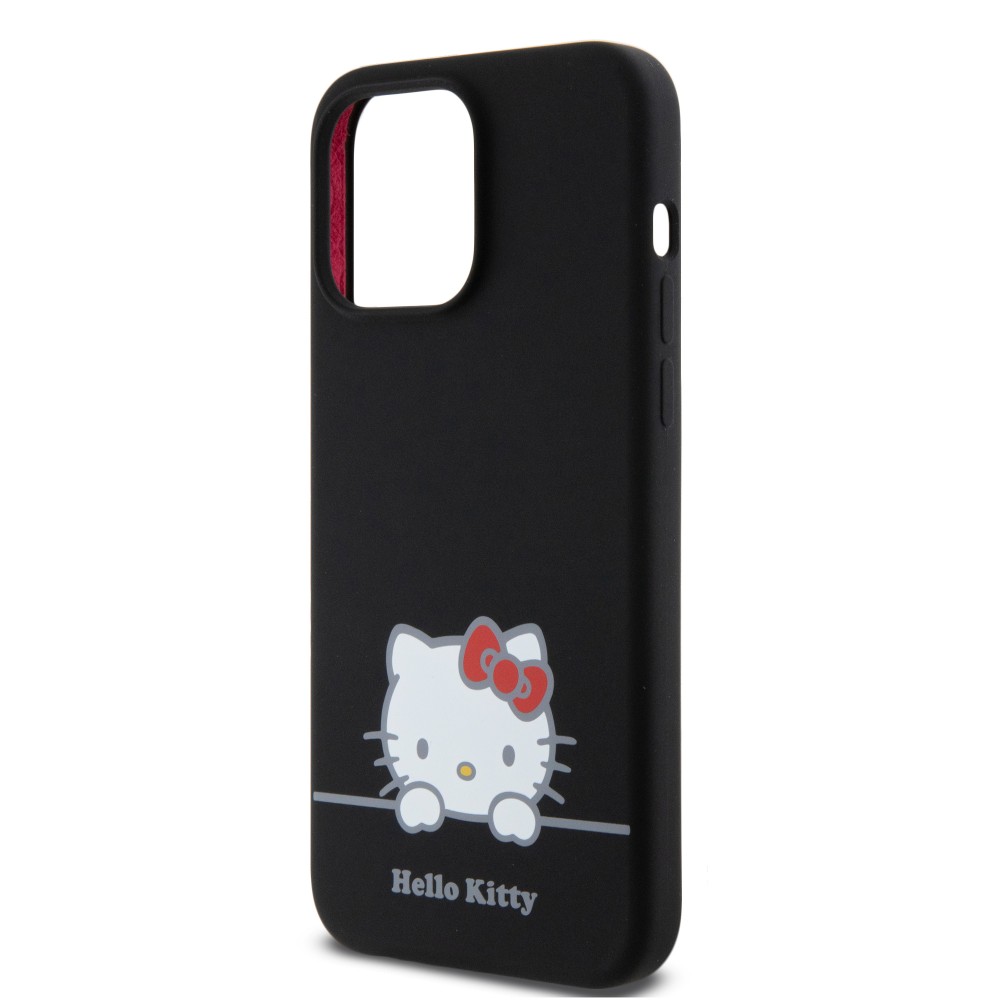 iPhone 15 Pro Max Case Hülle - Hello Kitty Daydreamer Silikon Soft Touch - Schwarz