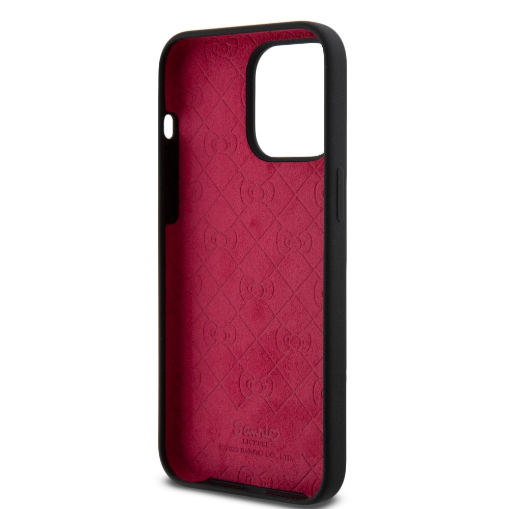 iPhone 15 Pro Max Case Hülle - Hello Kitty Daydreamer Silikon Soft Touch - Schwarz