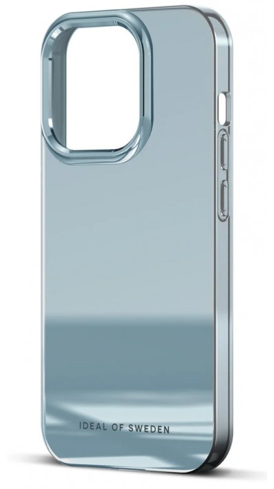 Coque iPhone 15 Pro Max - Ideal of Sweden miroir sky blue silicone rigide - Bleu