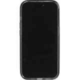 iPhone 15 Pro Max Case Hülle - Hartes Silikon mit Glitzer Rückseite und MagSafe - Schwarz