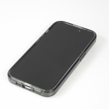 iPhone 15 Pro Max Case Hülle - Hartes Silikon mit Glitzer Rückseite und MagSafe - Schwarz