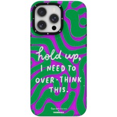 Coque iPhone 15 Pro - Youngkit @LisadotDesign Positive Quotes Case Overthink this