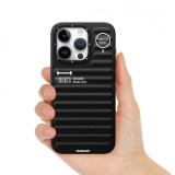 iPhone 15 Pro Max Case Hülle - Youngkit True Color Luggage-Inspired mit MagSafe - Silber