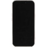 Coque iPhone 15 Pro Max - Silicone avec forme de vague 3D mat - Argent