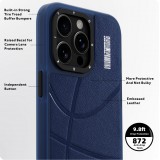 Coque iPhone 15 Pro - Youngkit Passionate Backboard Leather Case avec Magsafe - Brun