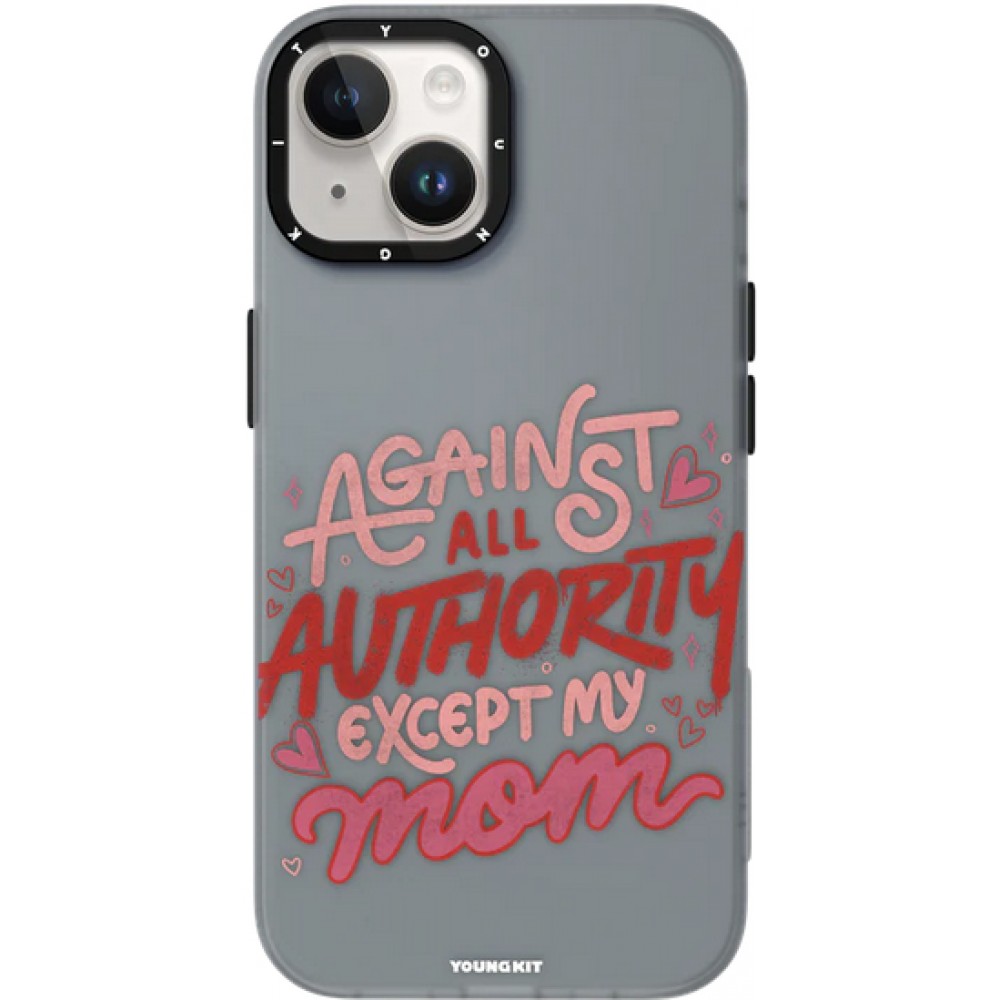 iPhone 15 Case H&uuml;lle - Youngkit @Blushing. ginger Positive Quotes Case - Schwarz
