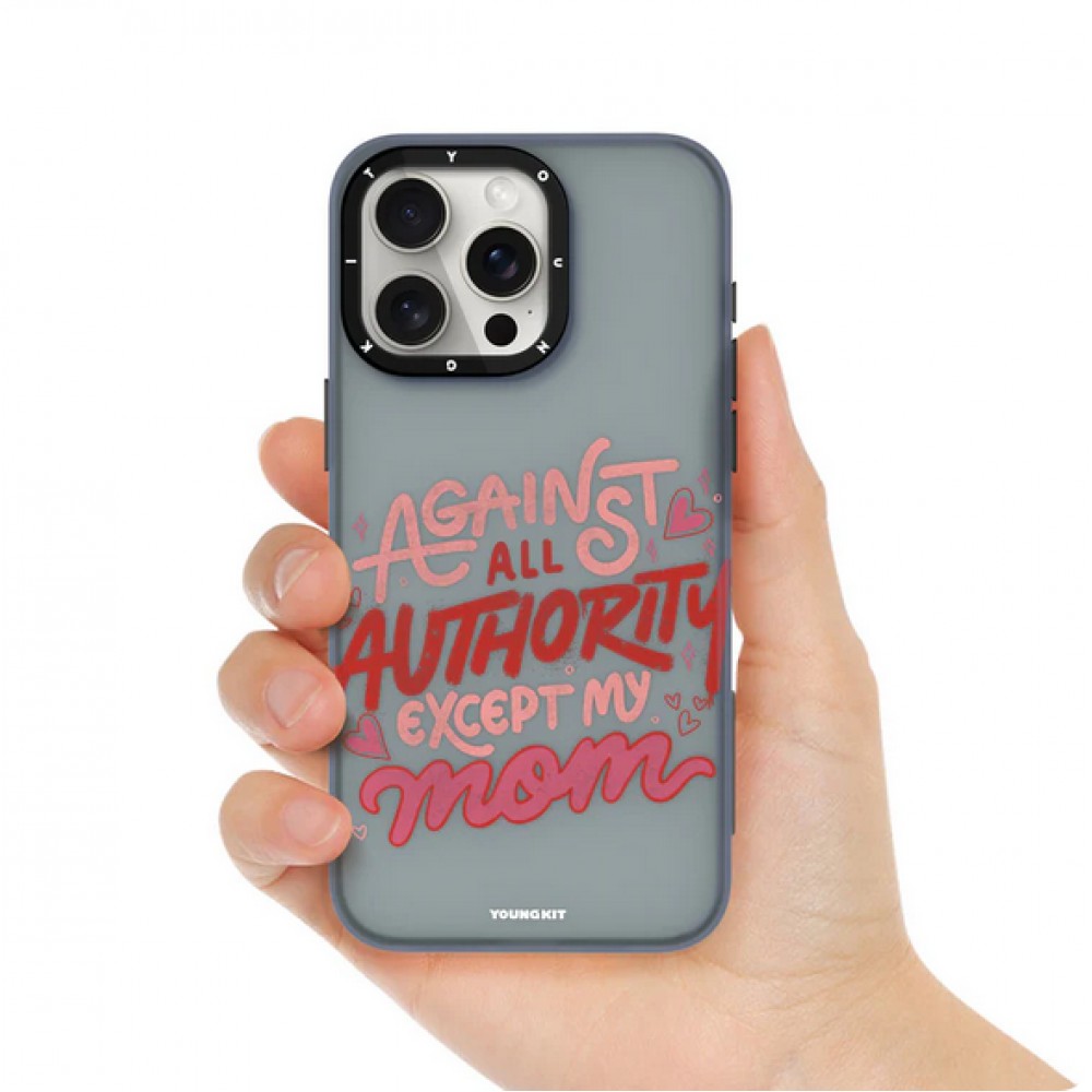 iPhone 15 Case H&uuml;lle - Youngkit @Blushing. ginger Positive Quotes Case - Schwarz