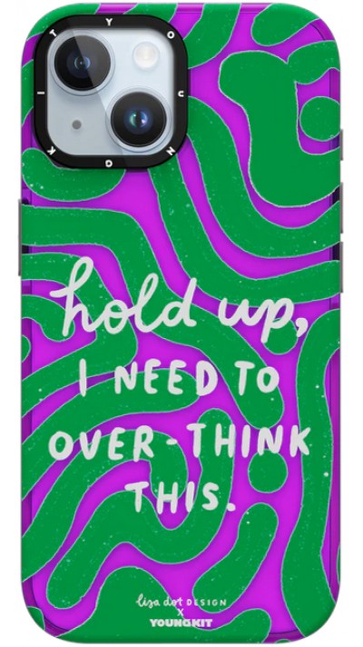 iPhone 15 Case H&uuml;lle - Youngkit @LisadotDesign Positive Quotes Case Overthink this